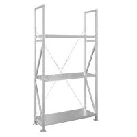 Металлический стеллаж Практик MS U 2000x1000x400/3
